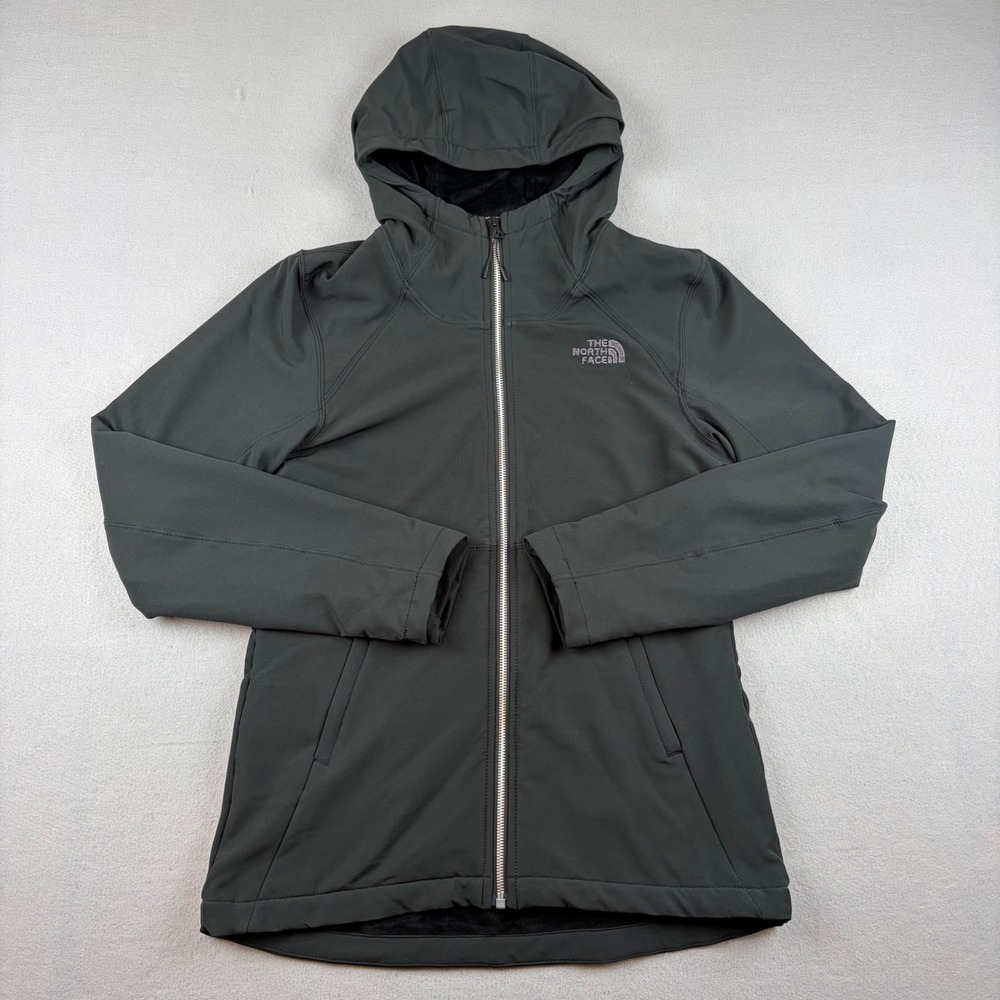The North Face Womens Small Shelbe Raschel Hoodie Jacket Black Fleece Lined